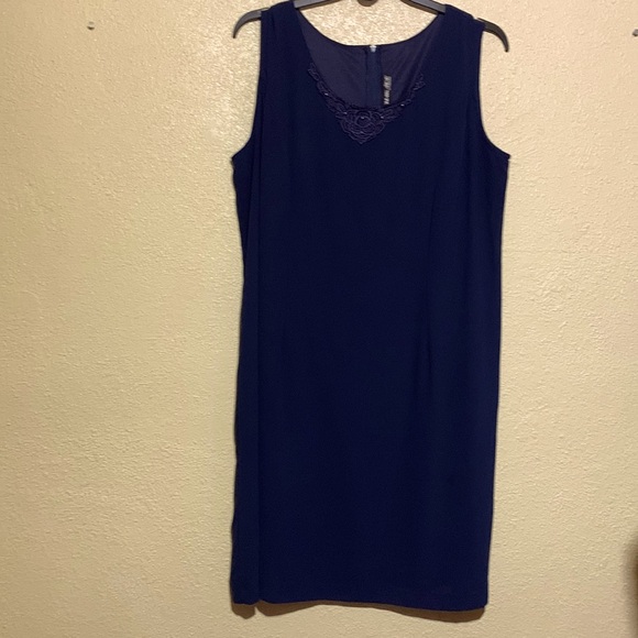 Sharede Dress Sleeveless Dark Navy Blue Size 3X🌀 - Picture 1 of 11